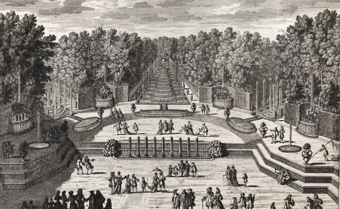Antique Etching Orginal L'Arc de Triomphe de Versailles (1 of 8)