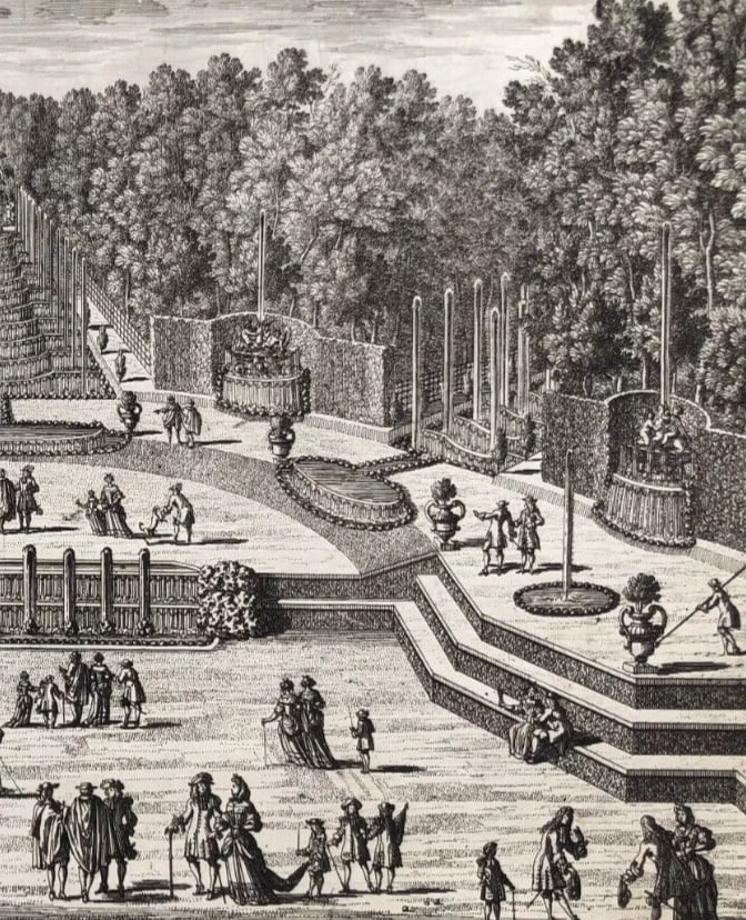 Antique Etching Orginal L'Arc de Triomphe de Versailles - 6