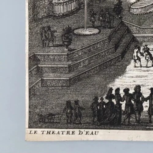 Antique Etching Orginal L'Arc de Triomphe de Versailles - 7