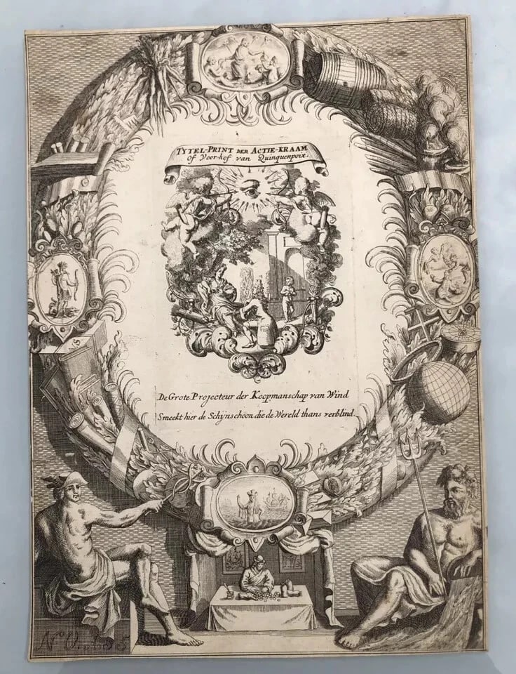 Antique Original Etching Pieter VAN DEN BERGE (1659-1737) - 4