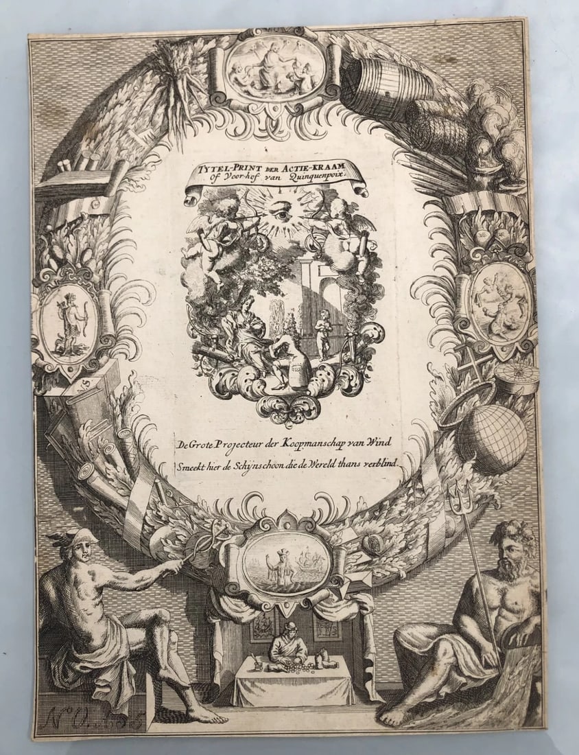 Antique Original Etching Pieter VAN DEN BERGE (1659-1737) - 6