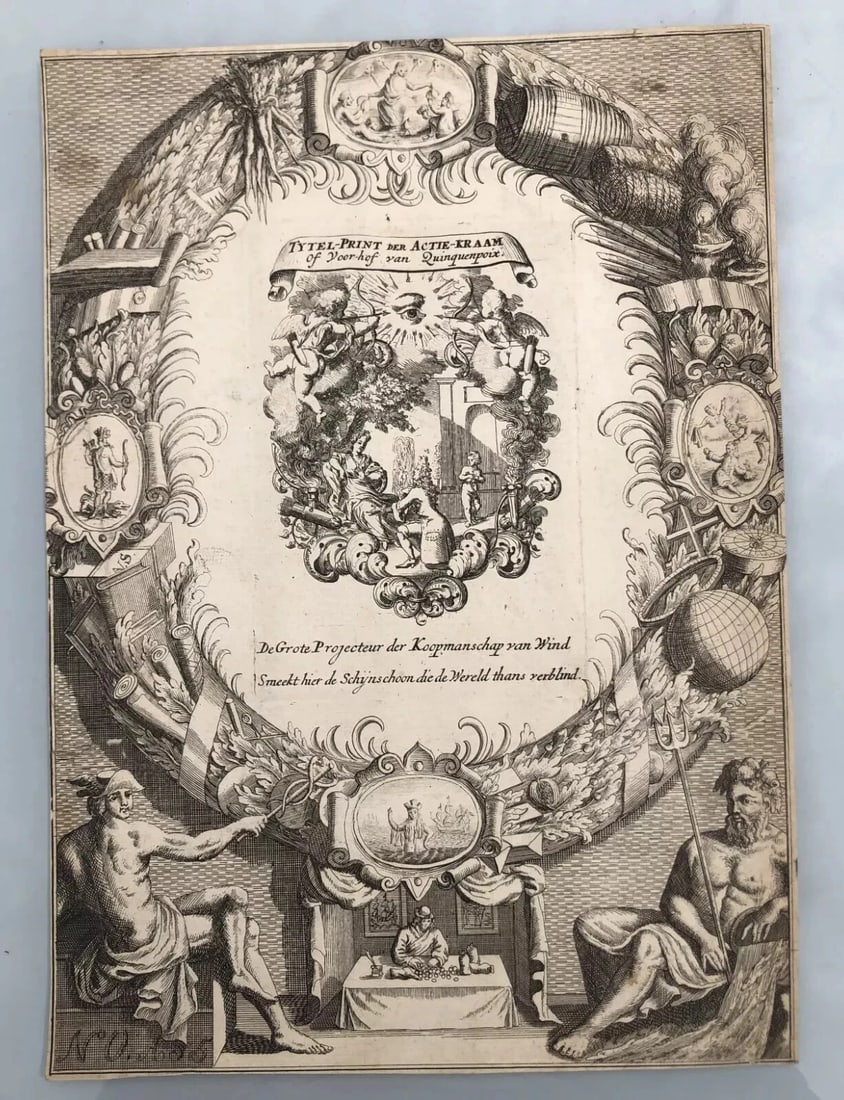 Antique Original Etching Pieter VAN DEN BERGE (1659-1737) - 8