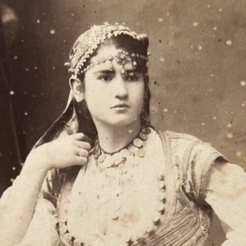 Vintage Photograph Orientalist Woman, Alger, Mauresque 19th century - 2