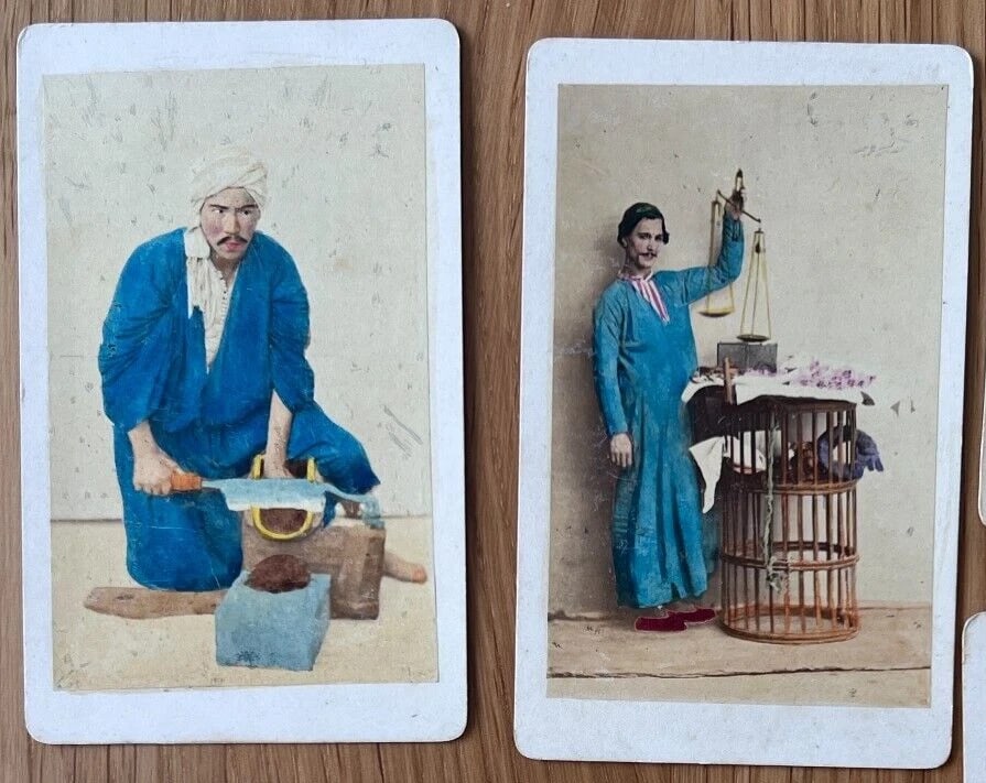 CDV Photograph Orientalist Portrait, Man c.1870 x7 - 3