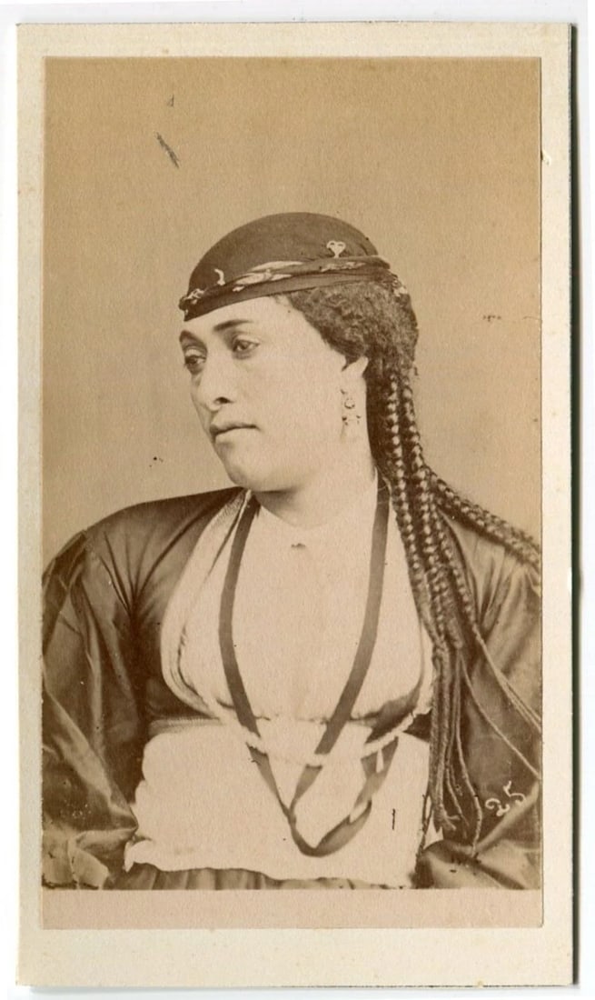 CDV Photograph Orientalist Portrait, Women x9 - 6