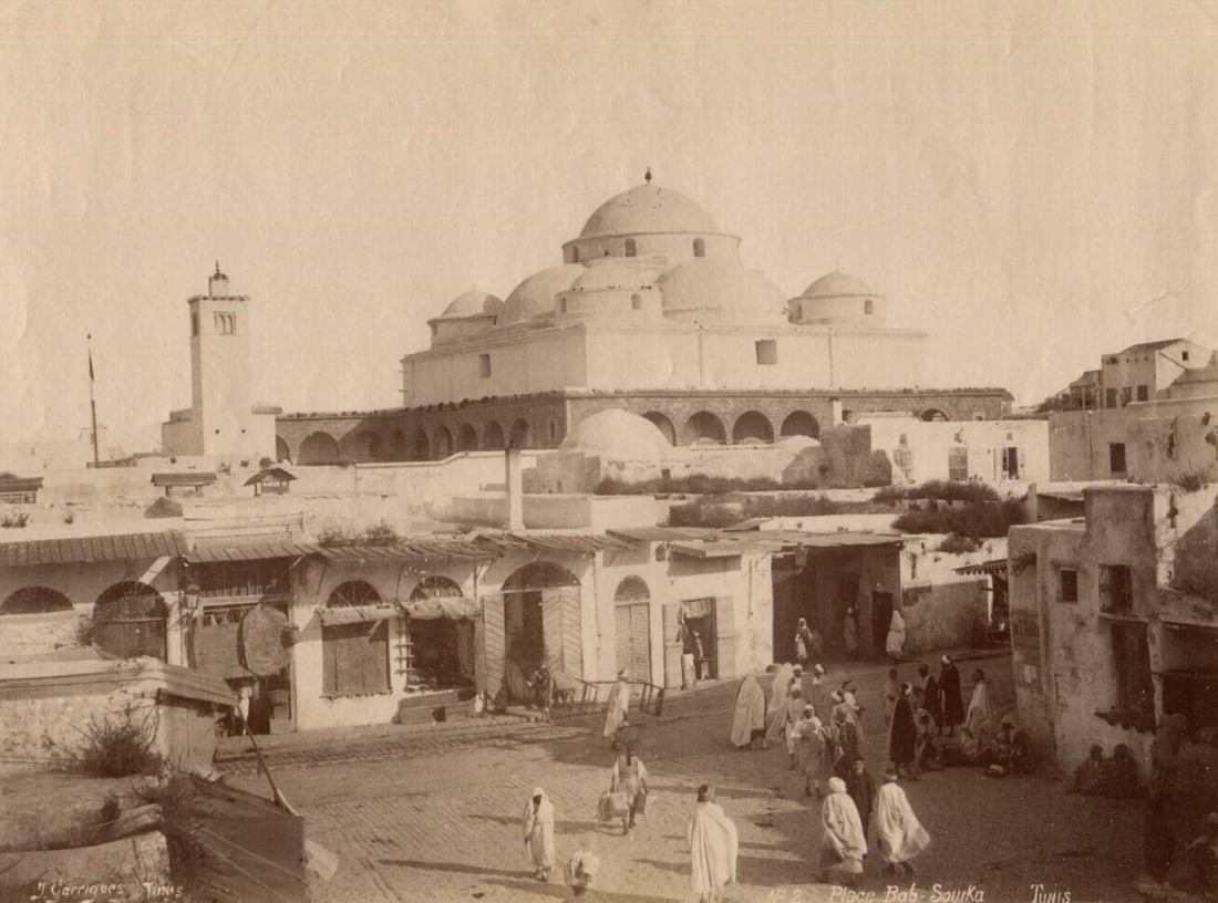 Vintage Photographs Africa, Orientalism, Tunis, Place Bab-Souika (1 of 8)