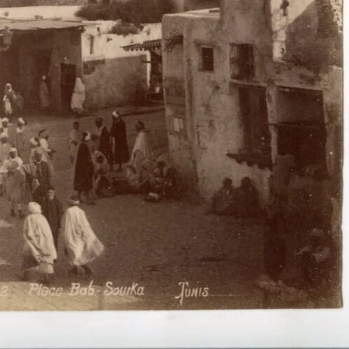 Vintage Photographs Africa, Orientalism, Tunis, Place Bab-Souika - 7