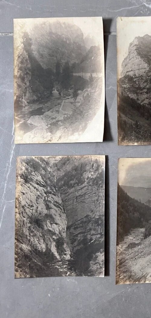 Vintage Photographs Mountain, Cave, People, Landscape - 2