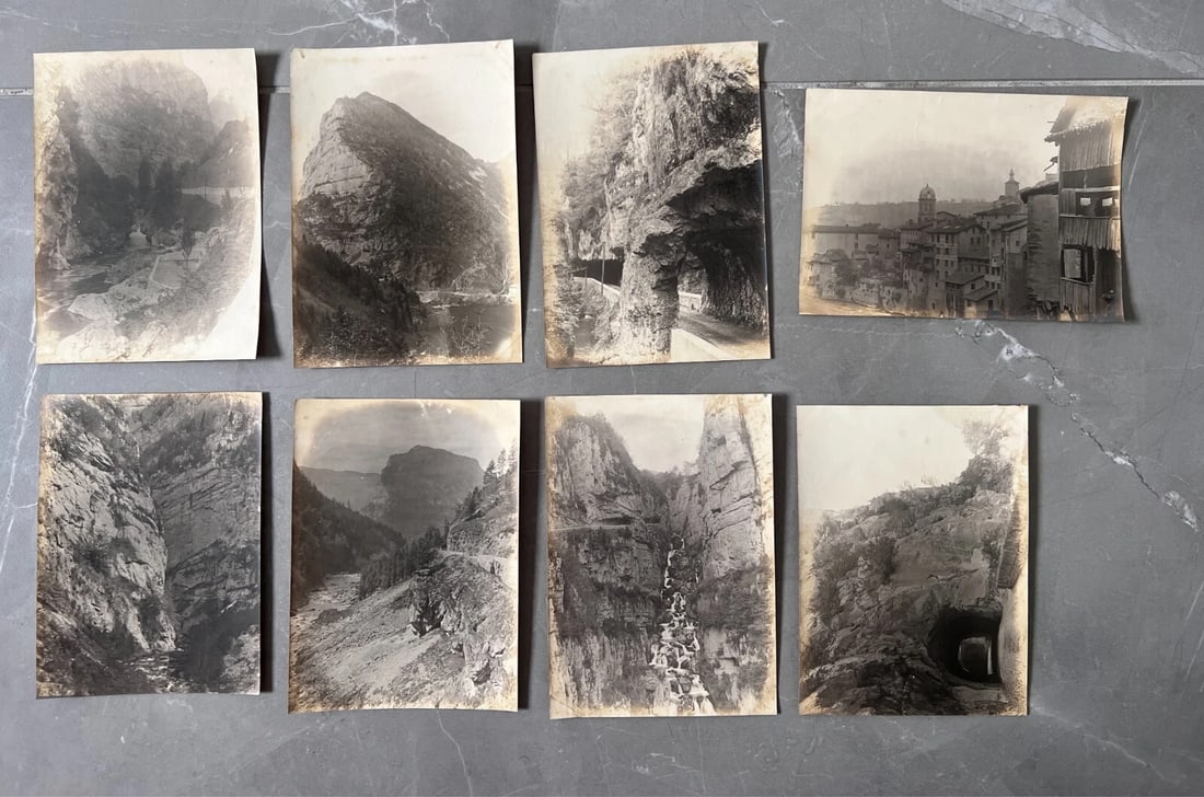 Vintage Photographs Mountain, Cave, People, Landscape - 3