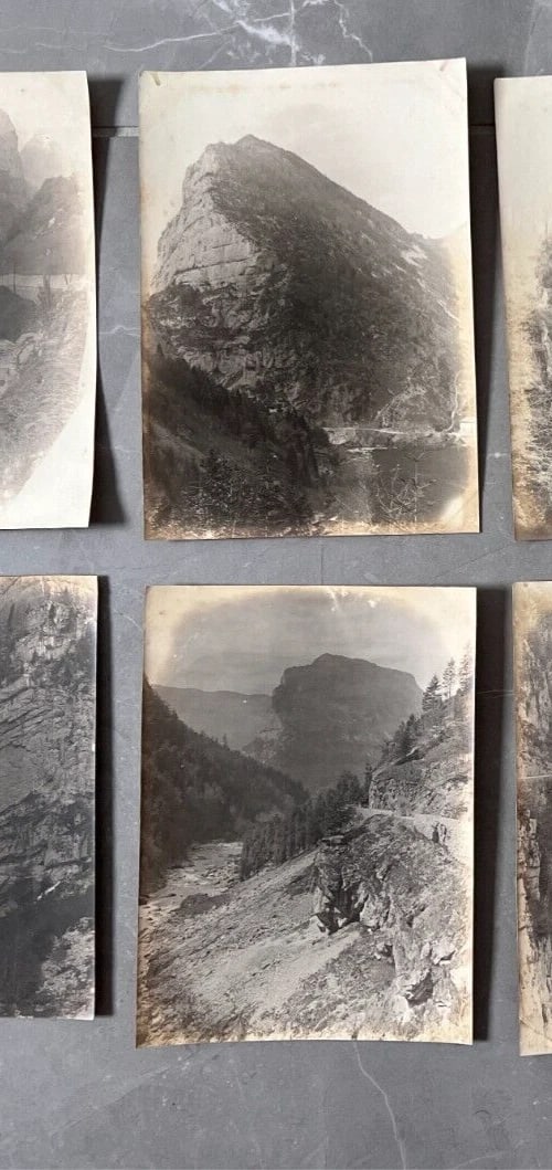 Vintage Photographs Mountain, Cave, People, Landscape - 4