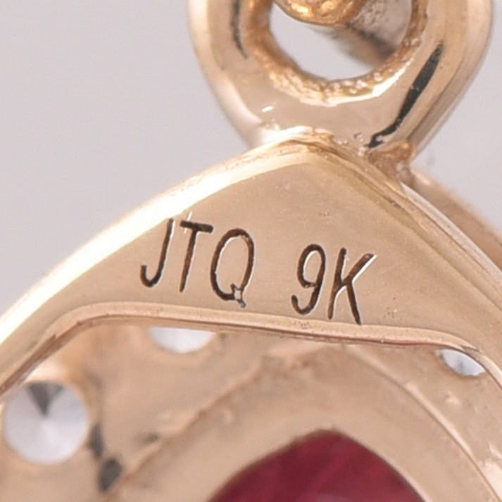 5.58 Ct Pear Tourmaline 9K Gold Pendant - 5