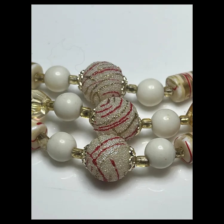 Vintage Japan Three Strand Necklace - 3