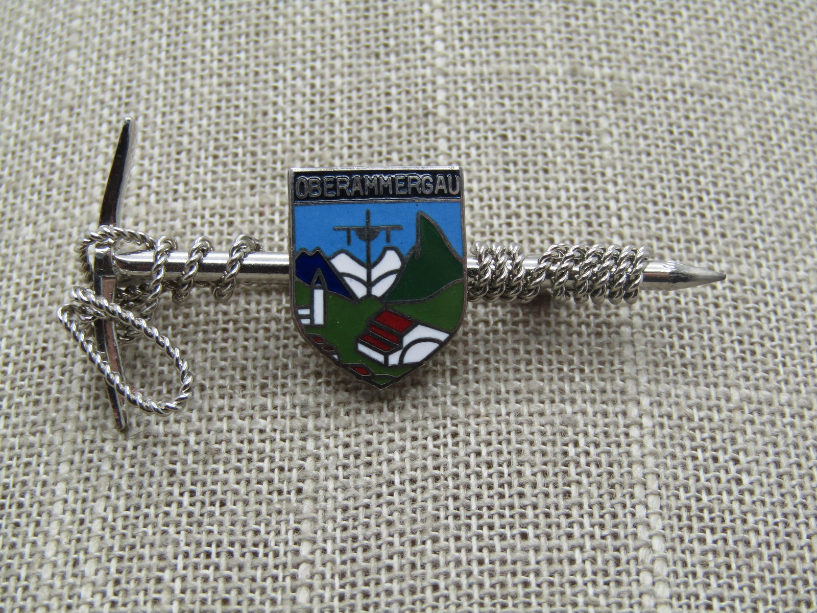 Vintage Oberammergau Hiking Brooch, Souvenir/Collector Brooch, Germany , 1960's - 2