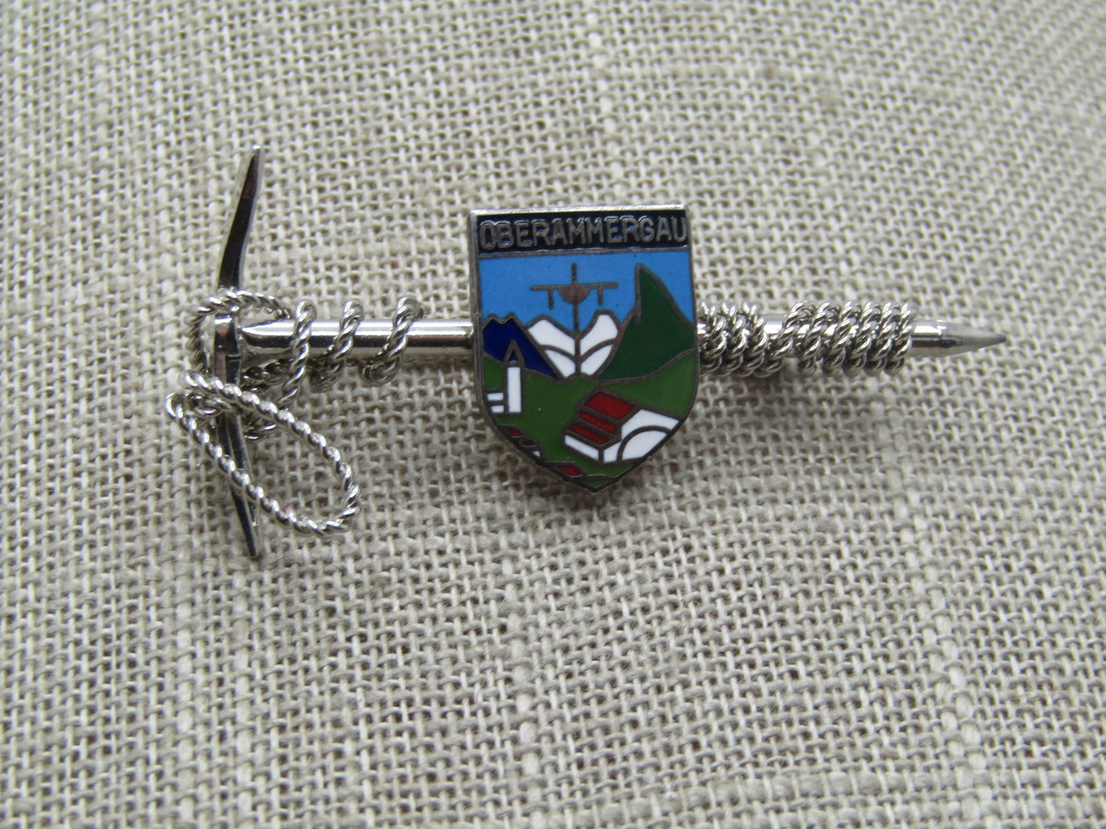 Vintage Oberammergau Hiking Brooch, Souvenir/Collector Brooch, Germany , 1960's - 3
