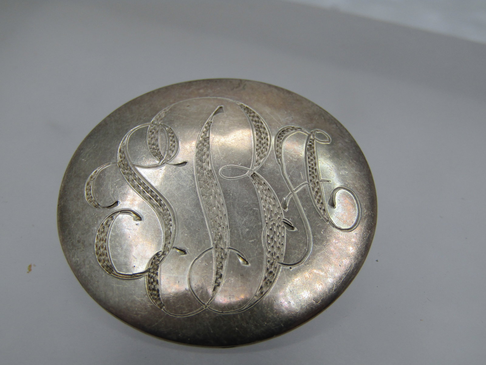 Vintage Sterling Engraved Brooch, SBA, Signed Marsala, 1960's-1970's: Title: Vintage Sterling Engraved Brooch, SBA, Signed Marsala, 1960's-1970's Description: Vintage Sterling Engraved Brooch, SBA, Signed Marsala, 1960's-1970's. It is marked sterling and tests as sterli