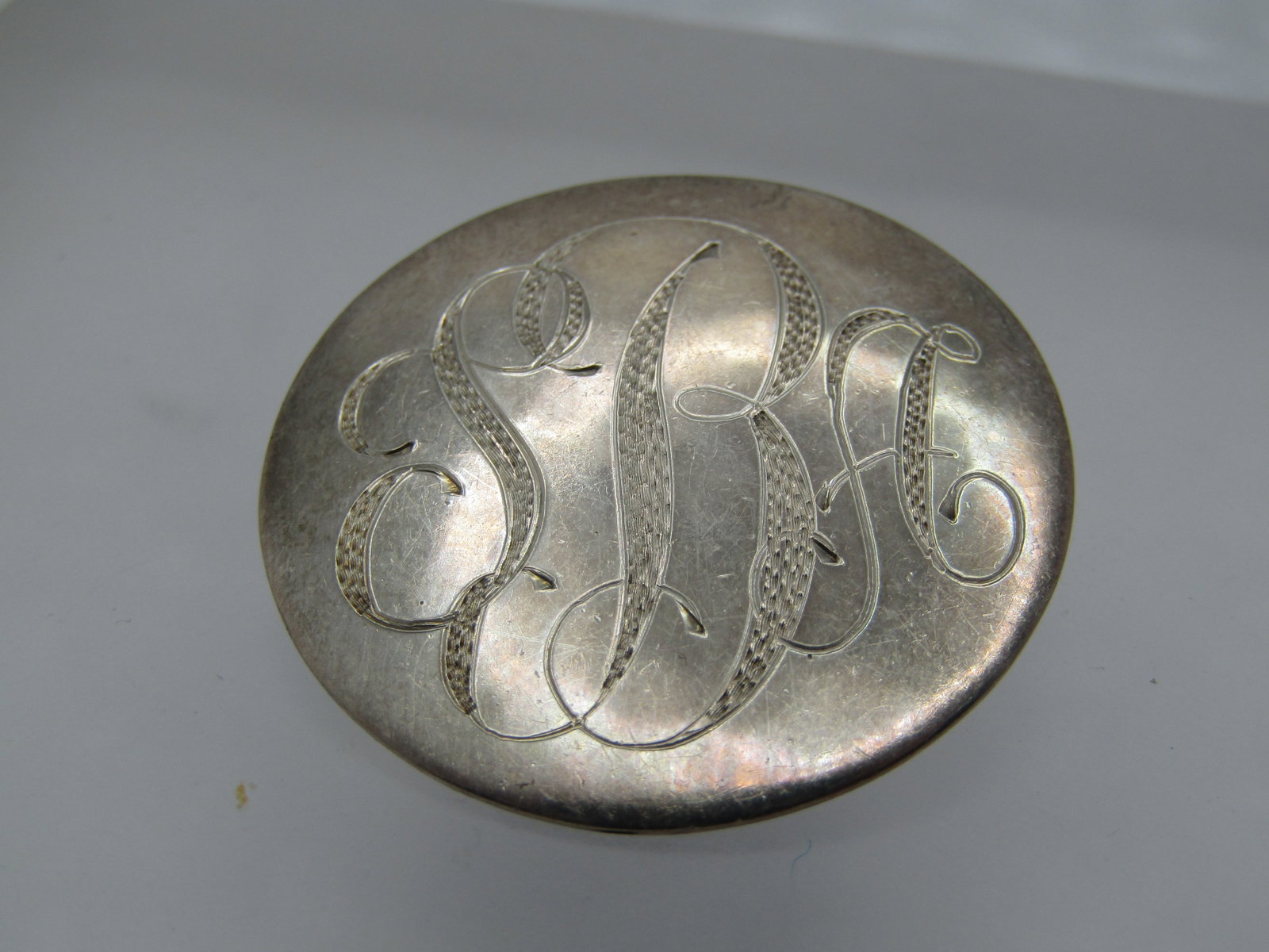 Vintage Sterling Engraved Brooch, SBA, Signed Marsala, 1960's-1970's - 2