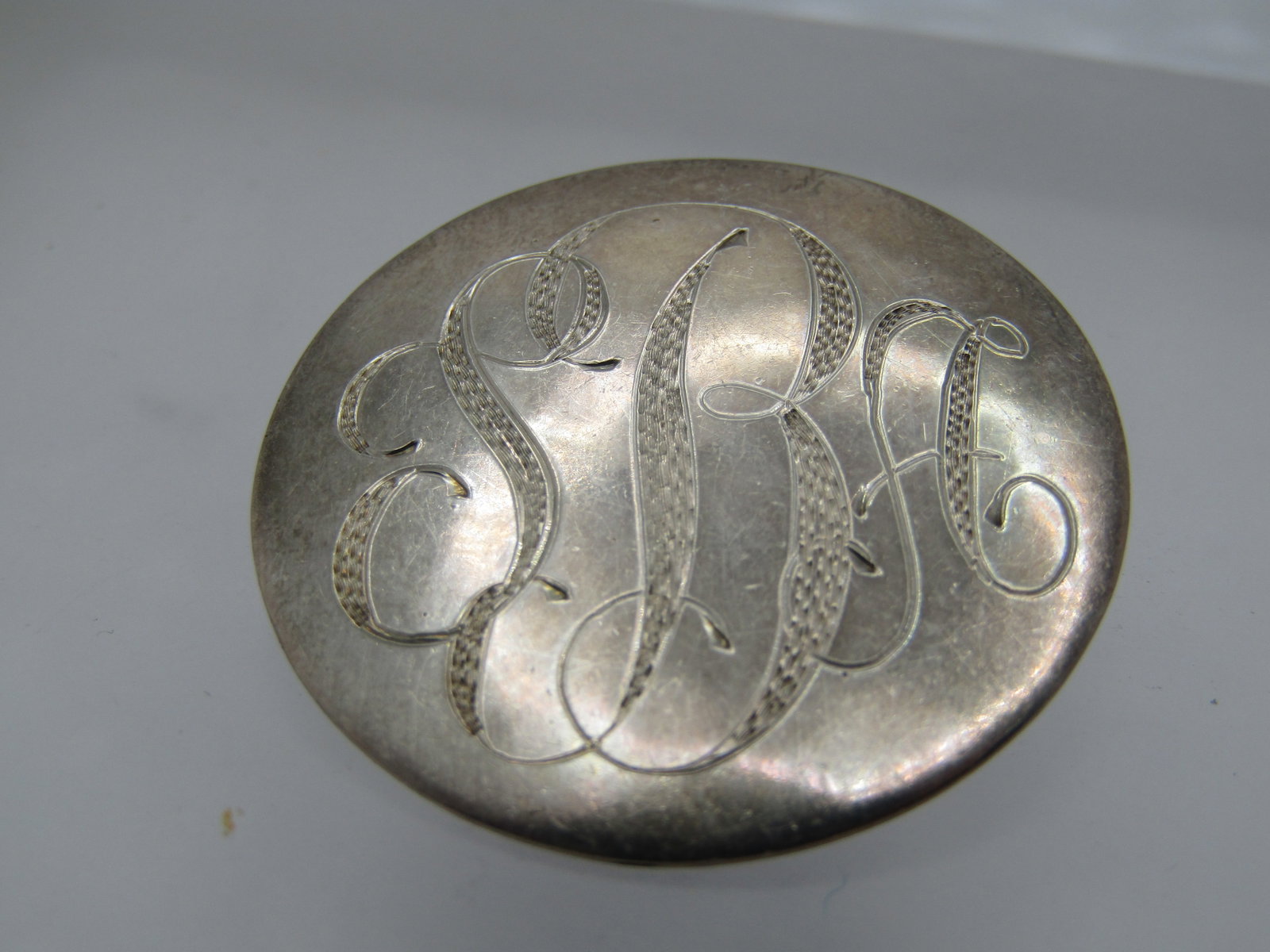 Vintage Sterling Engraved Brooch, SBA, Signed Marsala, 1960's-1970's - 3