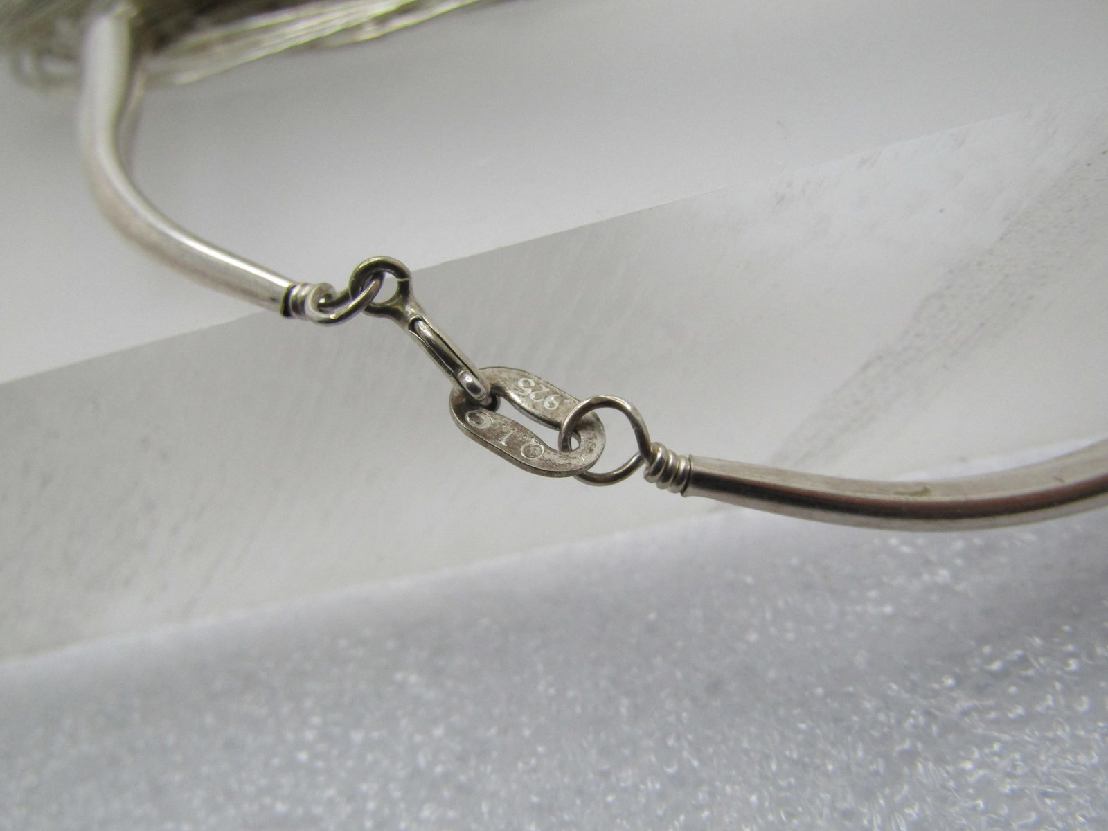 Vintage Sterling Southwestern Liquid Silver Necklace, 30 Strand, 30", Signed Q.T., 1980's-1990's - 4