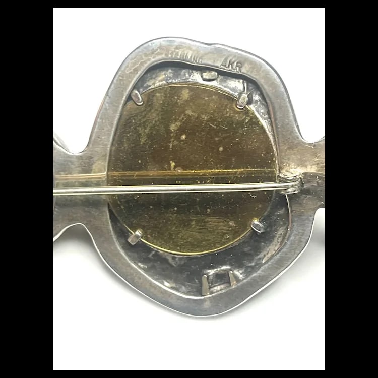 Estate Amy Kahn Russell Echo of the Dreamer 22k Gold in Crystal over Drasy and Sterling Silver - 6