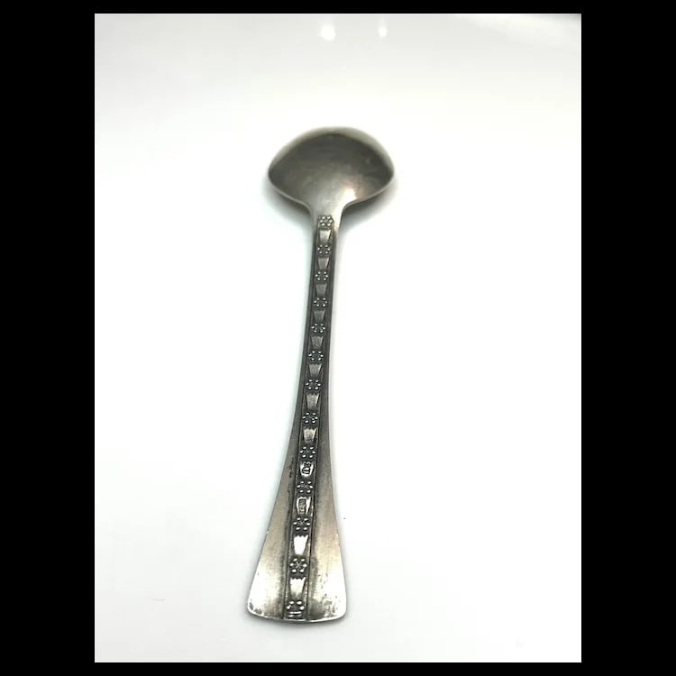 Vintage Ornate Sterling Silver Teaspoon - 5