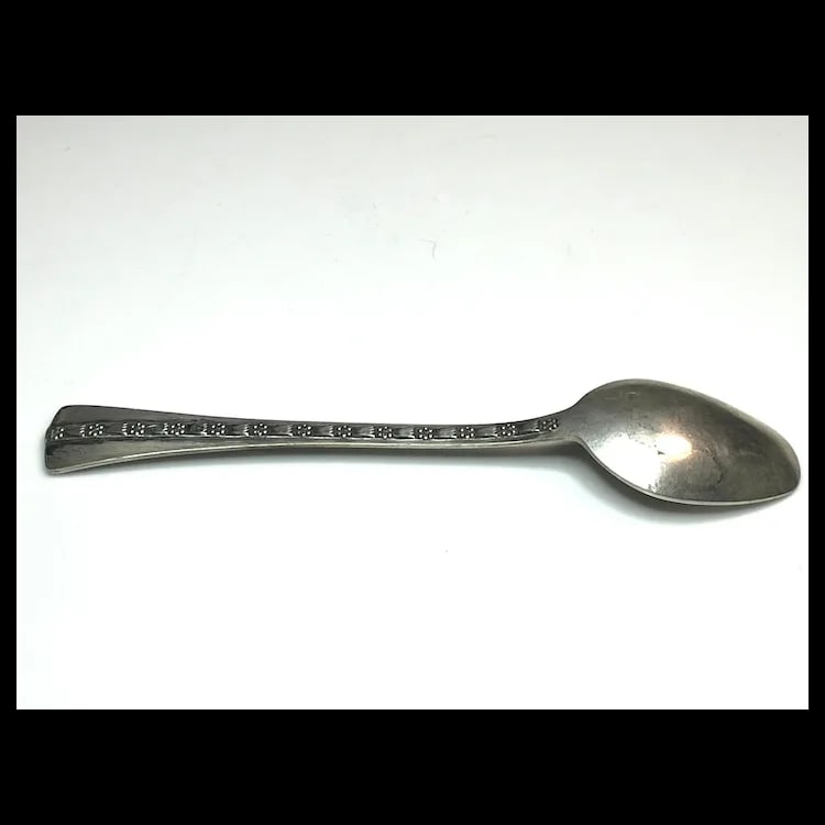 Vintage Ornate Sterling Silver Teaspoon - 6