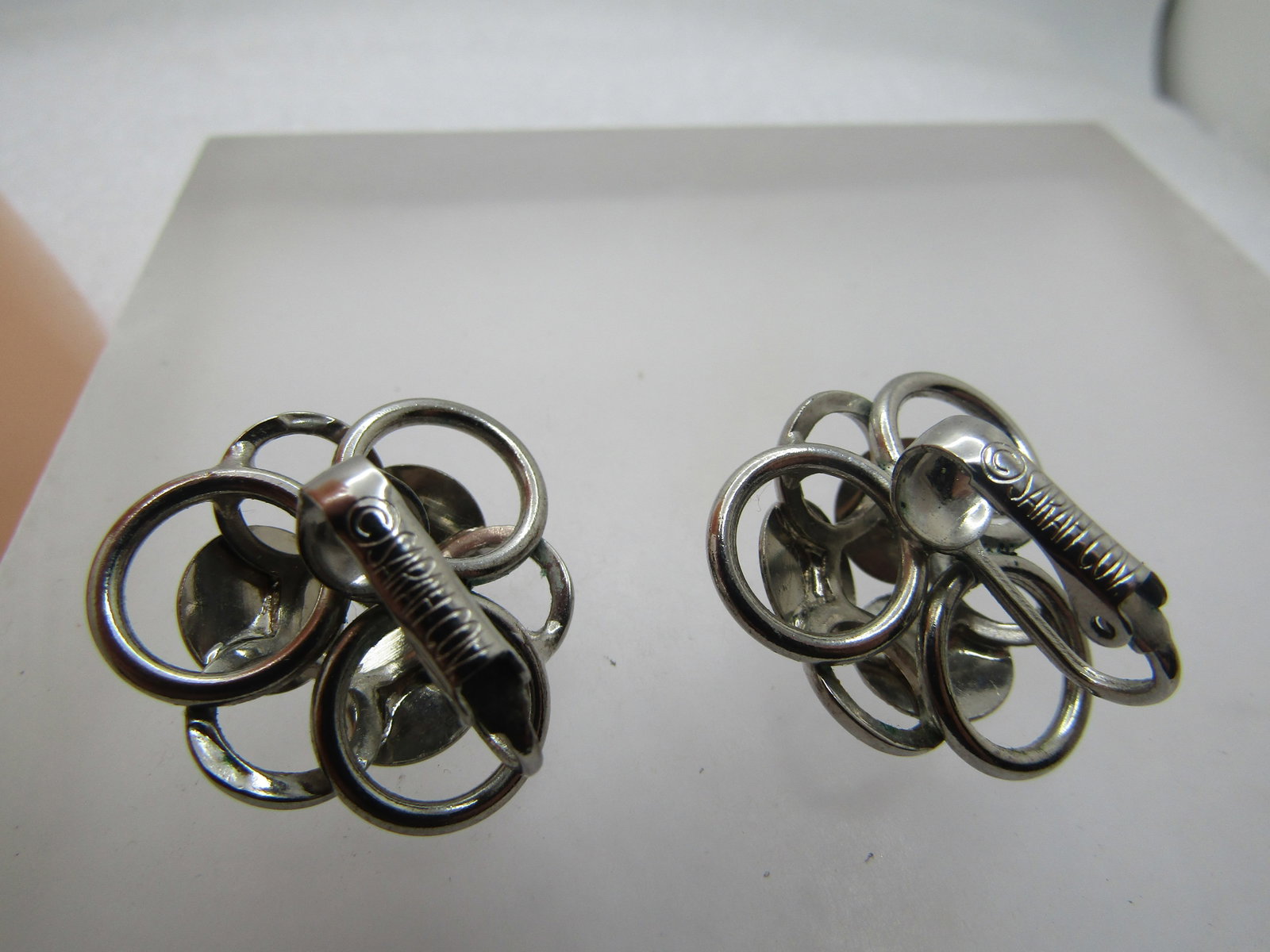 Vintage Round Decorative Link Bracelet & Earings Set, Clip, Sarah Coventry, 1970's - 8