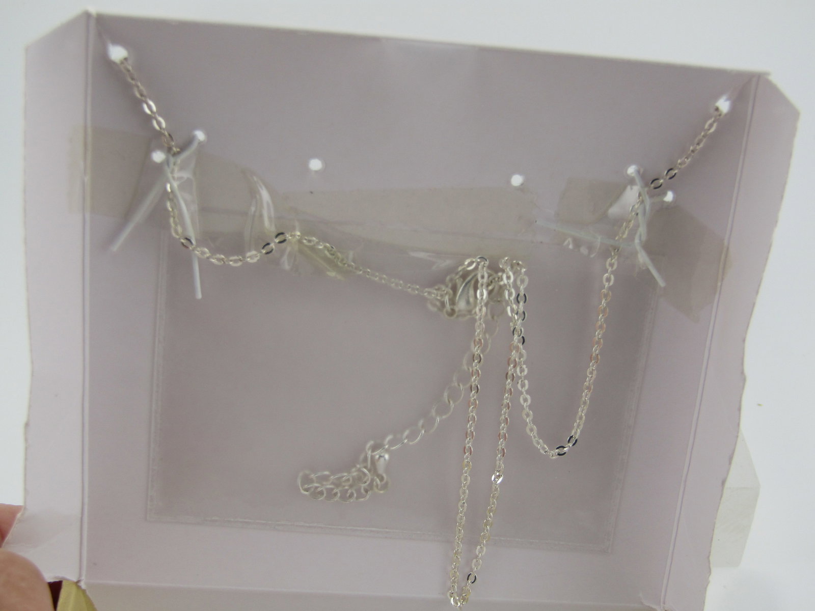 Charter Club Owl Necklace, Rhinestone Belly/Eyes, Vintage New/Original Box, 1990's - 5