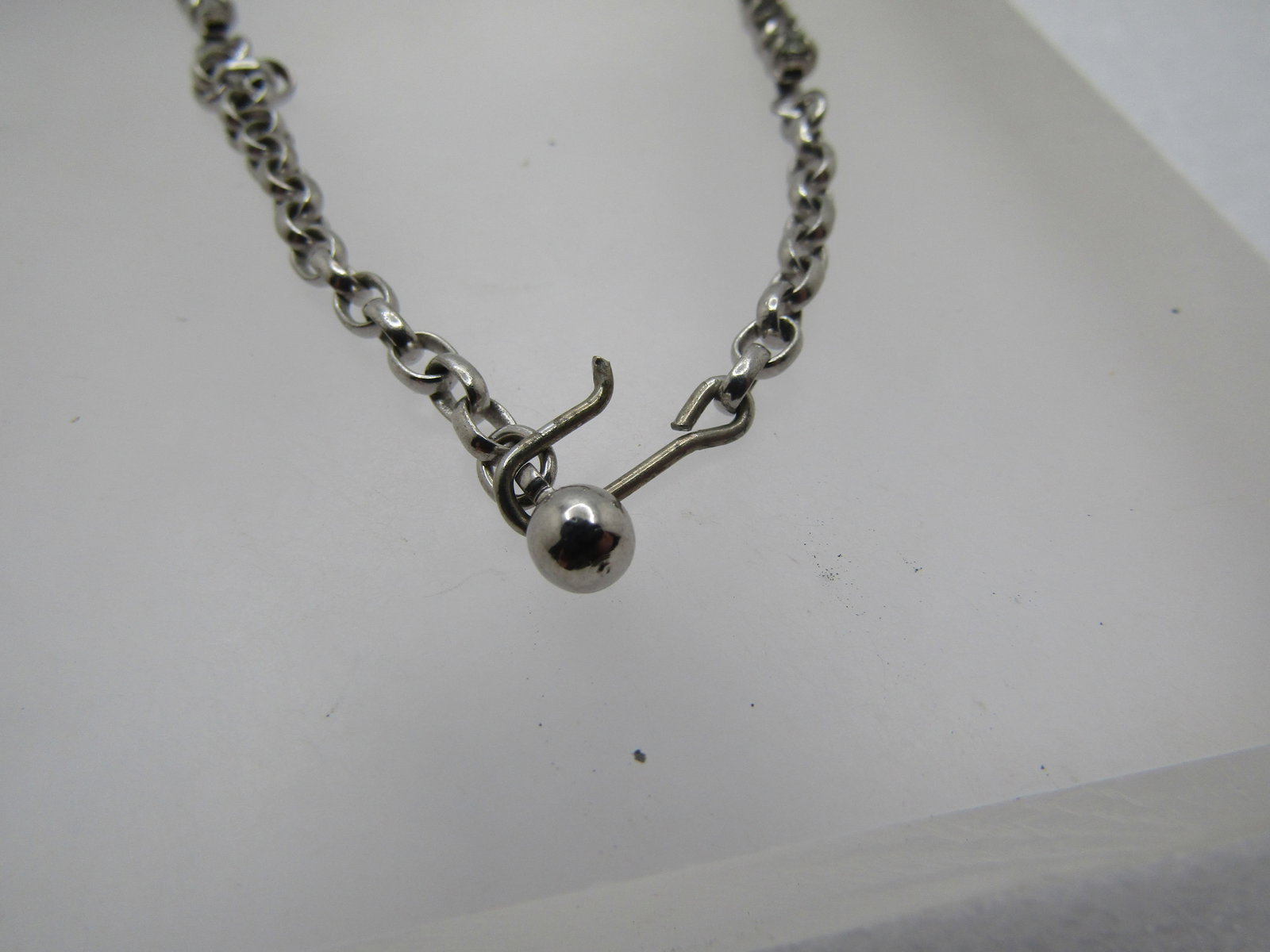 Vintage Rhinestone Art Deco Themed Necklace, 16", 1940's-1960's - 4