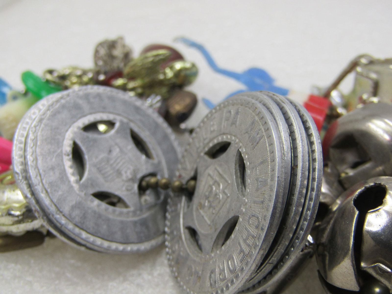 Vintage Chain of Vending Machine Charms , Souveniers, & More, 1940's-1960's - 2