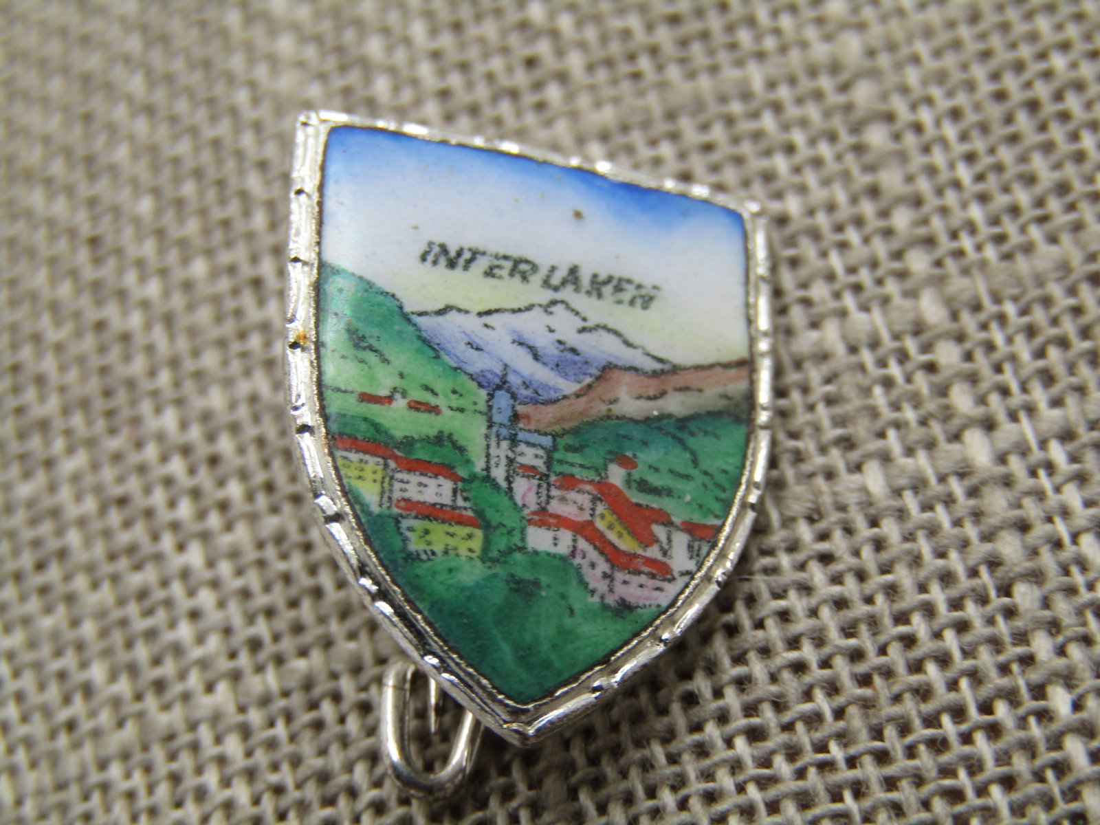 Vintage Interlaken Swiss Souvenir/Collector Brooch, Scenic, 1950's-1960's - 3