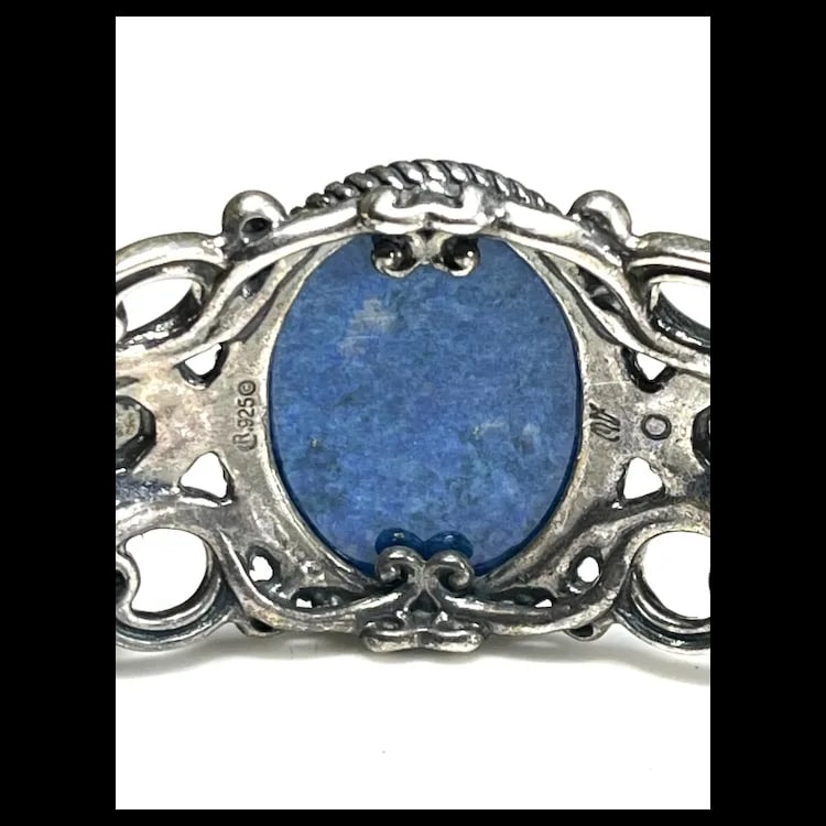 American West Carolyn Pollack Sterling Lapis Cuff - 4