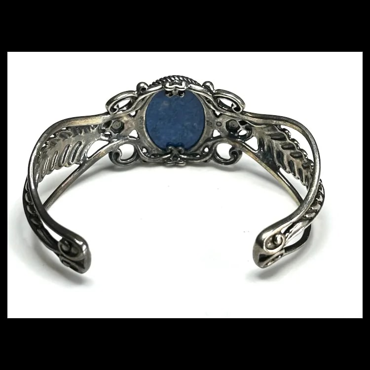 American West Carolyn Pollack Sterling Lapis Cuff - 5