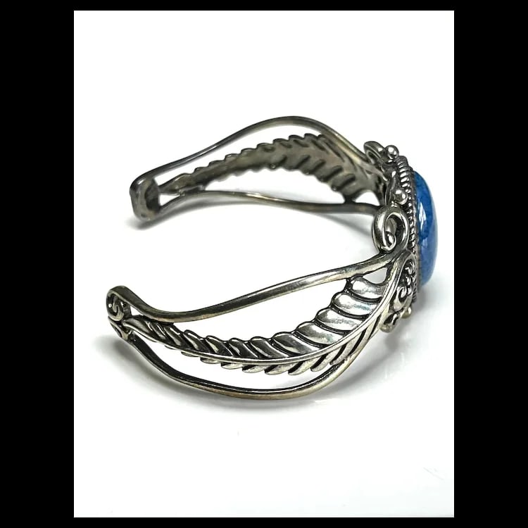 American West Carolyn Pollack Sterling Lapis Cuff - 6