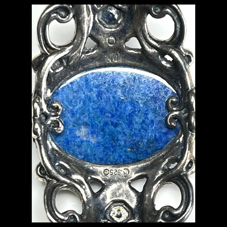 American West Carolyn Pollack Sterling Lapis Cuff - 7