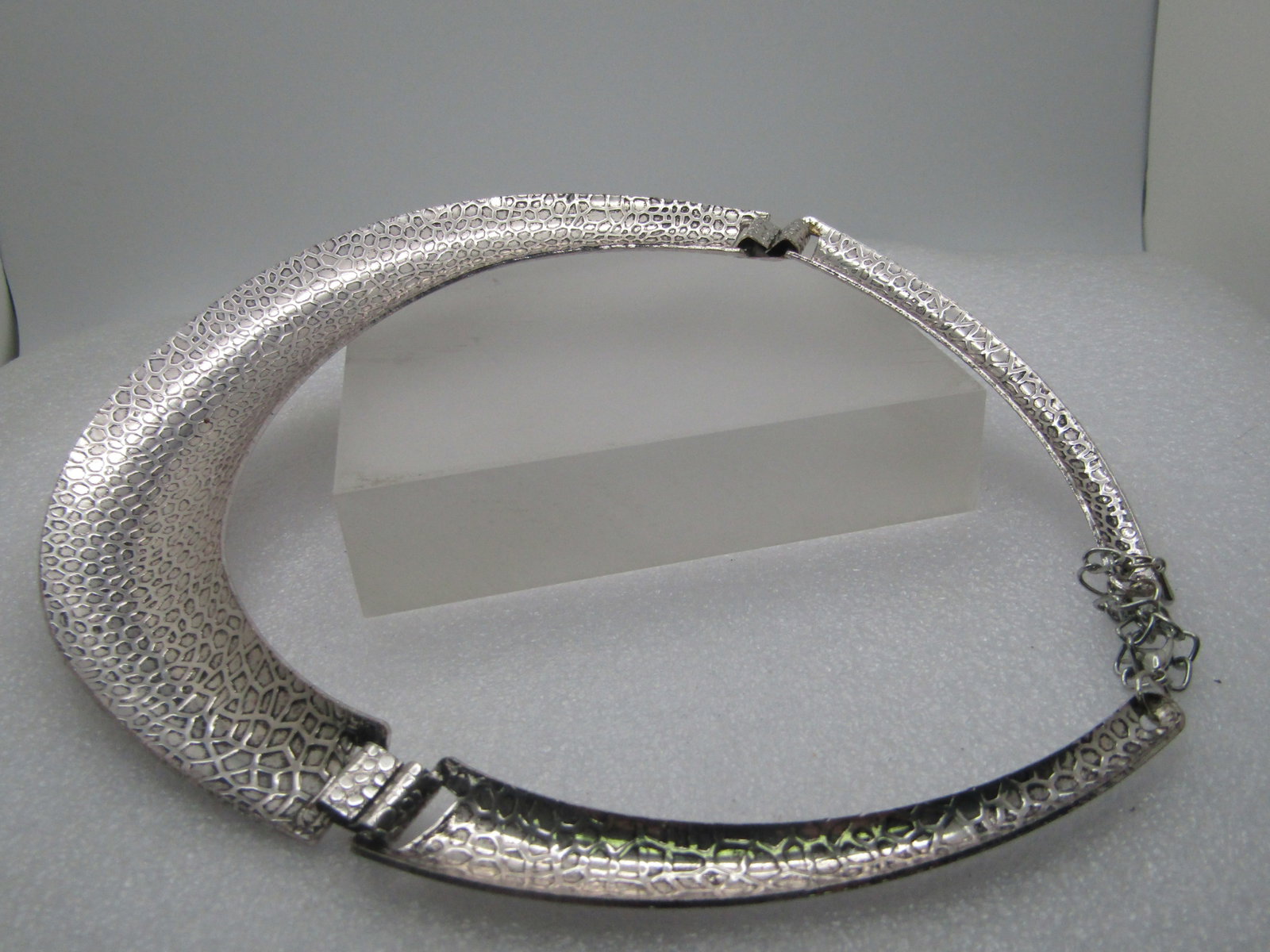 Vintage Wide Collar Necklace, 15"-18", 1980's - 4