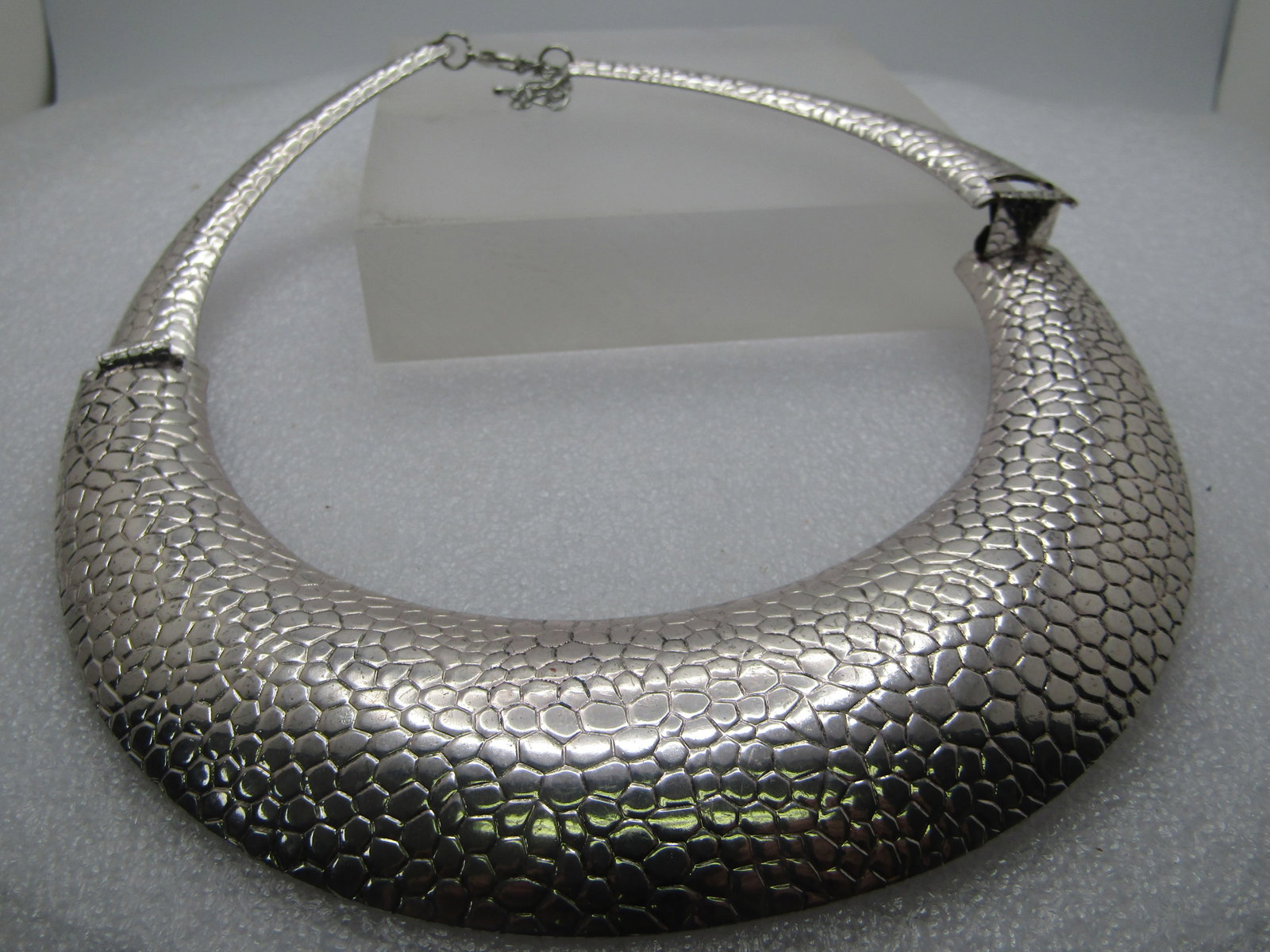 Vintage Wide Collar Necklace, 15"-18", 1980's - 6