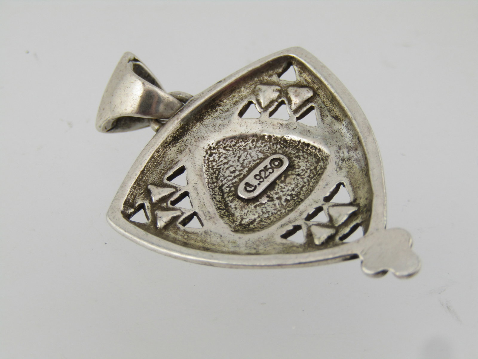 Sterling Carolyn Pollack Relios Turquoise Pendant, 1990's - 4