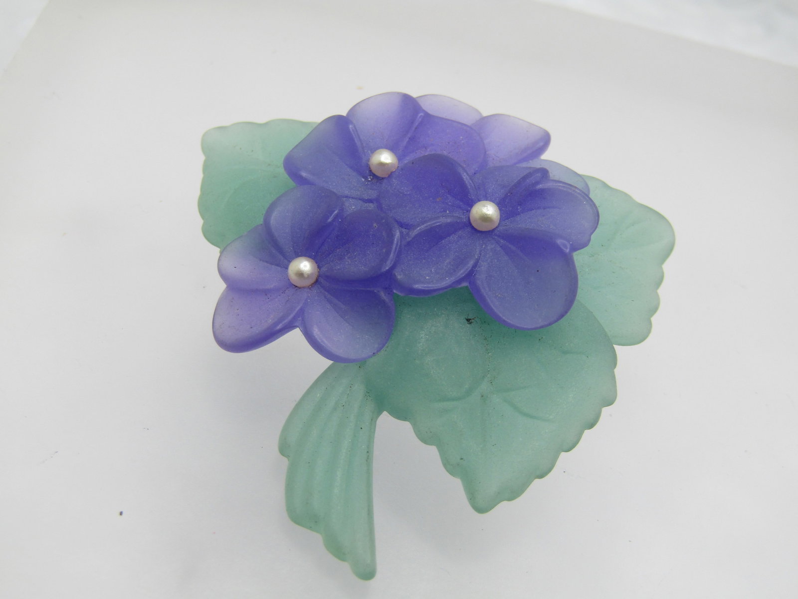 Vintage Avon Violets Brooch, 2" by 1.75", 1970's-1980's - 7