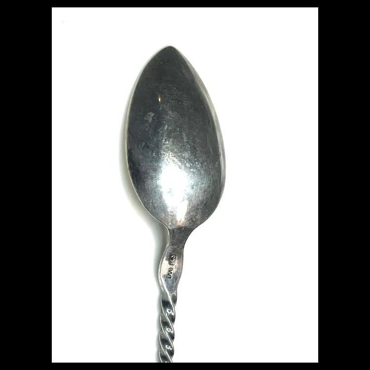 Vintage Sterling Silver Ornate Filigree Teaspoon - 6