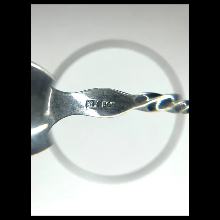 Vintage Sterling Silver Ornate Filigree Teaspoon - 7