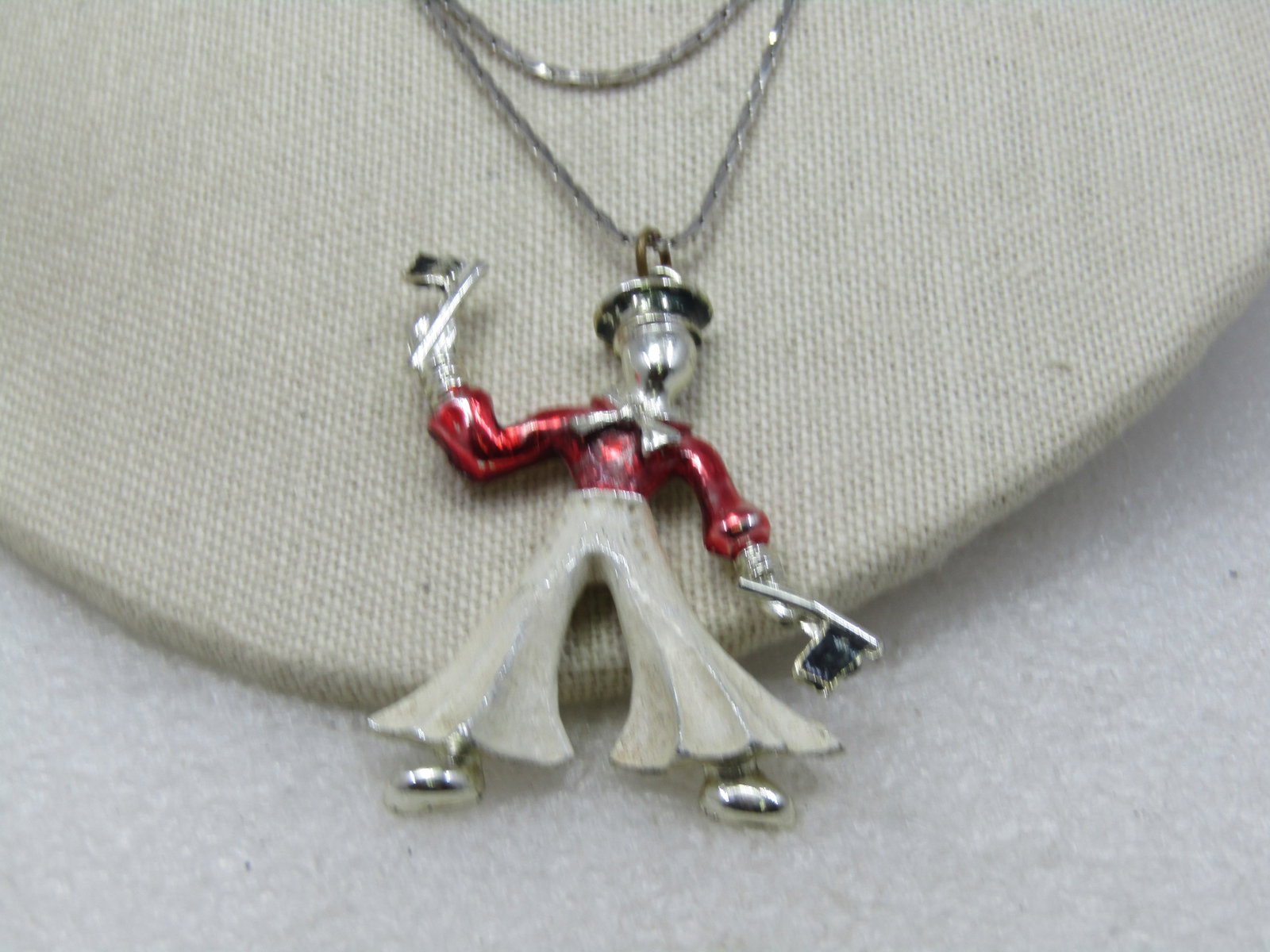 Vintage Enameled Sailor Necklace, 28", 1950s-1960's, - 5