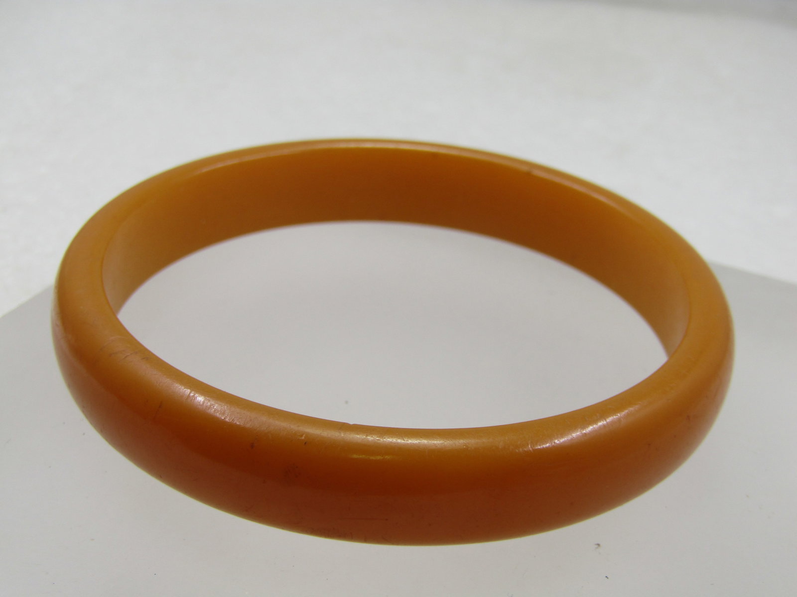 Vintage Butterscotch Lucite Bracelet, 8", 1960's - 3