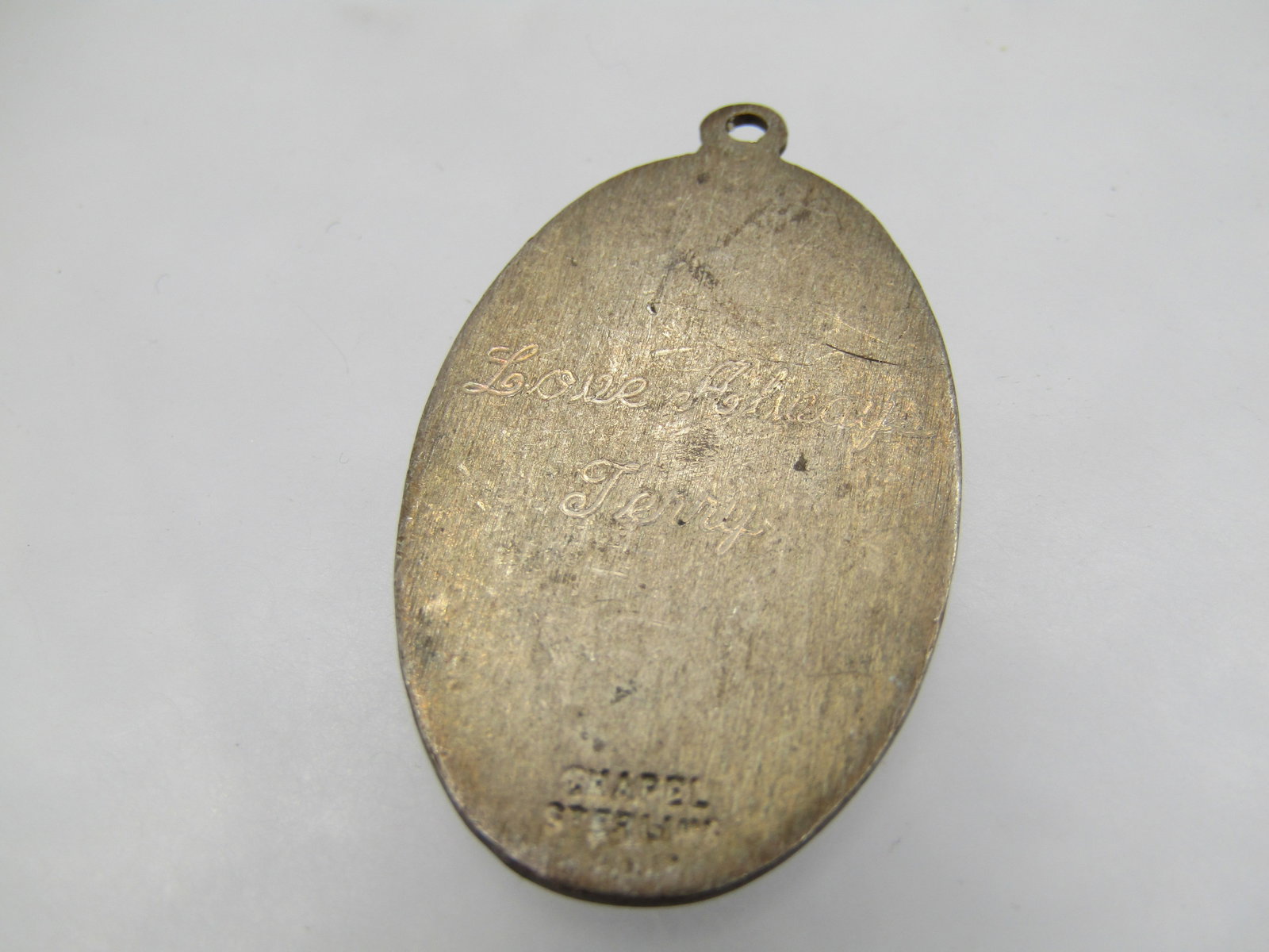 Vintage Sterling St. Jude Pray for Us Medal/Pendant, 1940's-1950's, Signed - 4