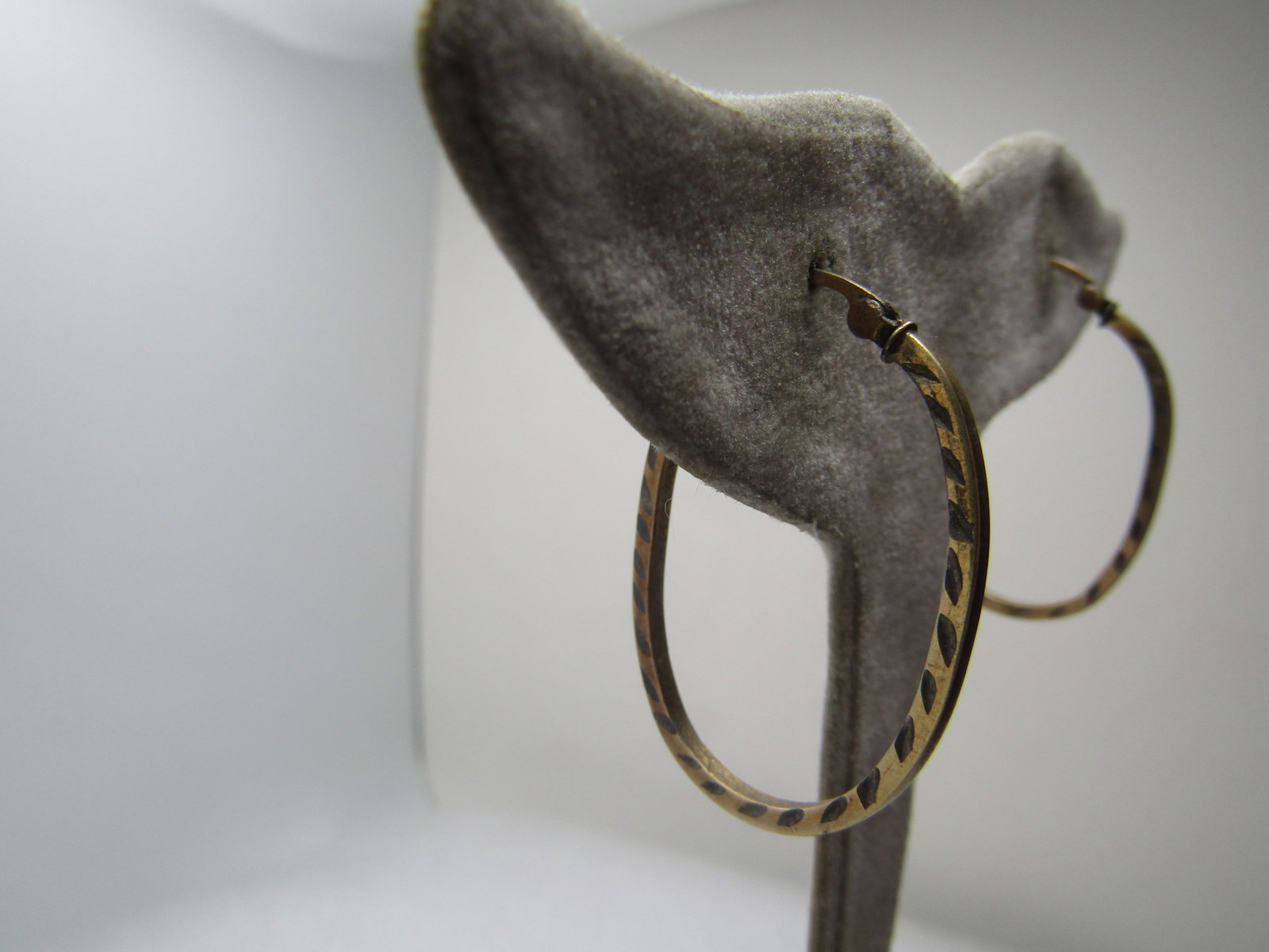 Vintage Sterling Vermeil Hoop Earrings, Pierced, 1970's and After - 2