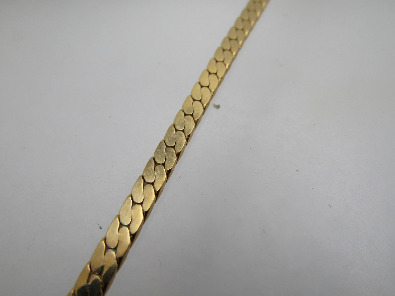 Vintage Purple Baguette Herringbone Necklace, 18", 1980's-1990's. Signed Avon - 6