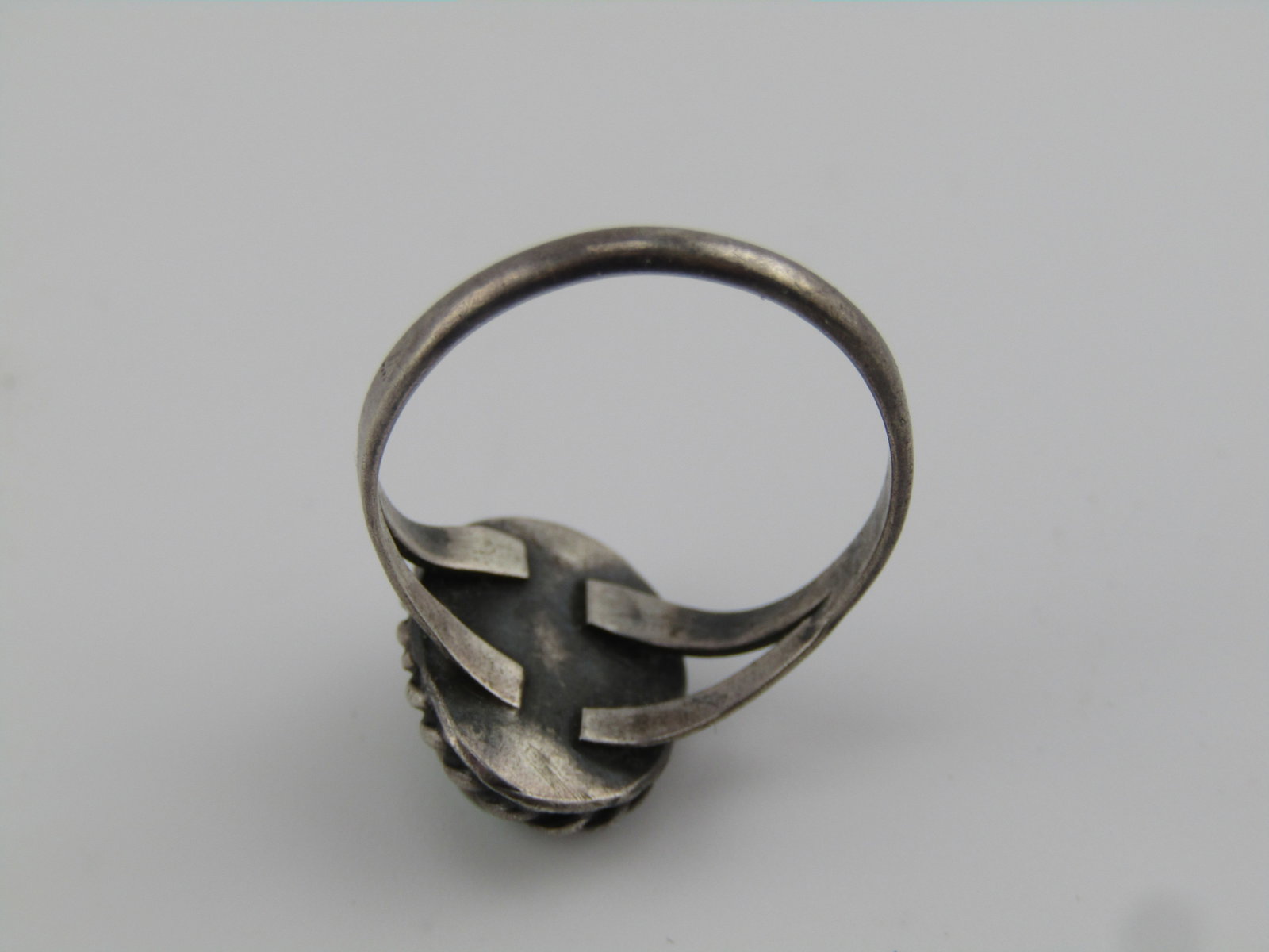 Vintage Sterling Southwestern Turquoise Ring, Sz. 6.25, 1960's-1970's - 5