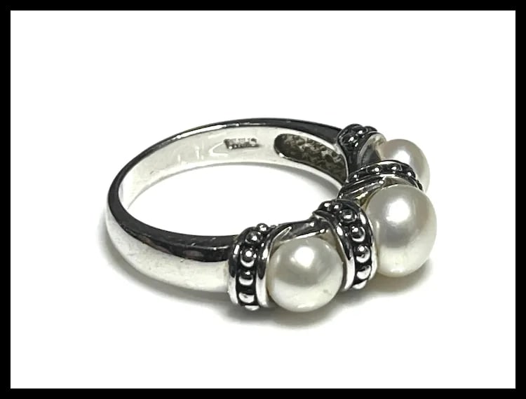 Honora Cultured Pearl Sterling Silver Ring - 4