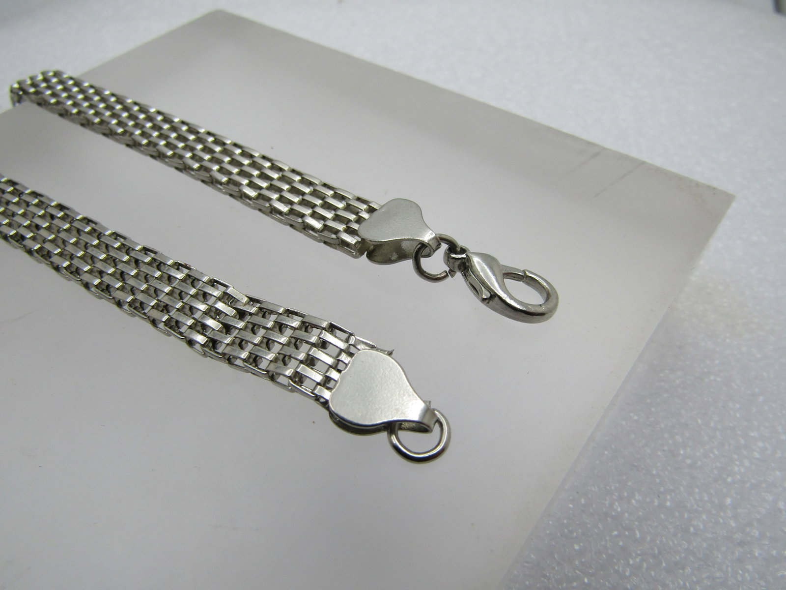 Vintage Mesh Necklace, 19", Silver Tone, 1980's-1990's, 8mm - 4
