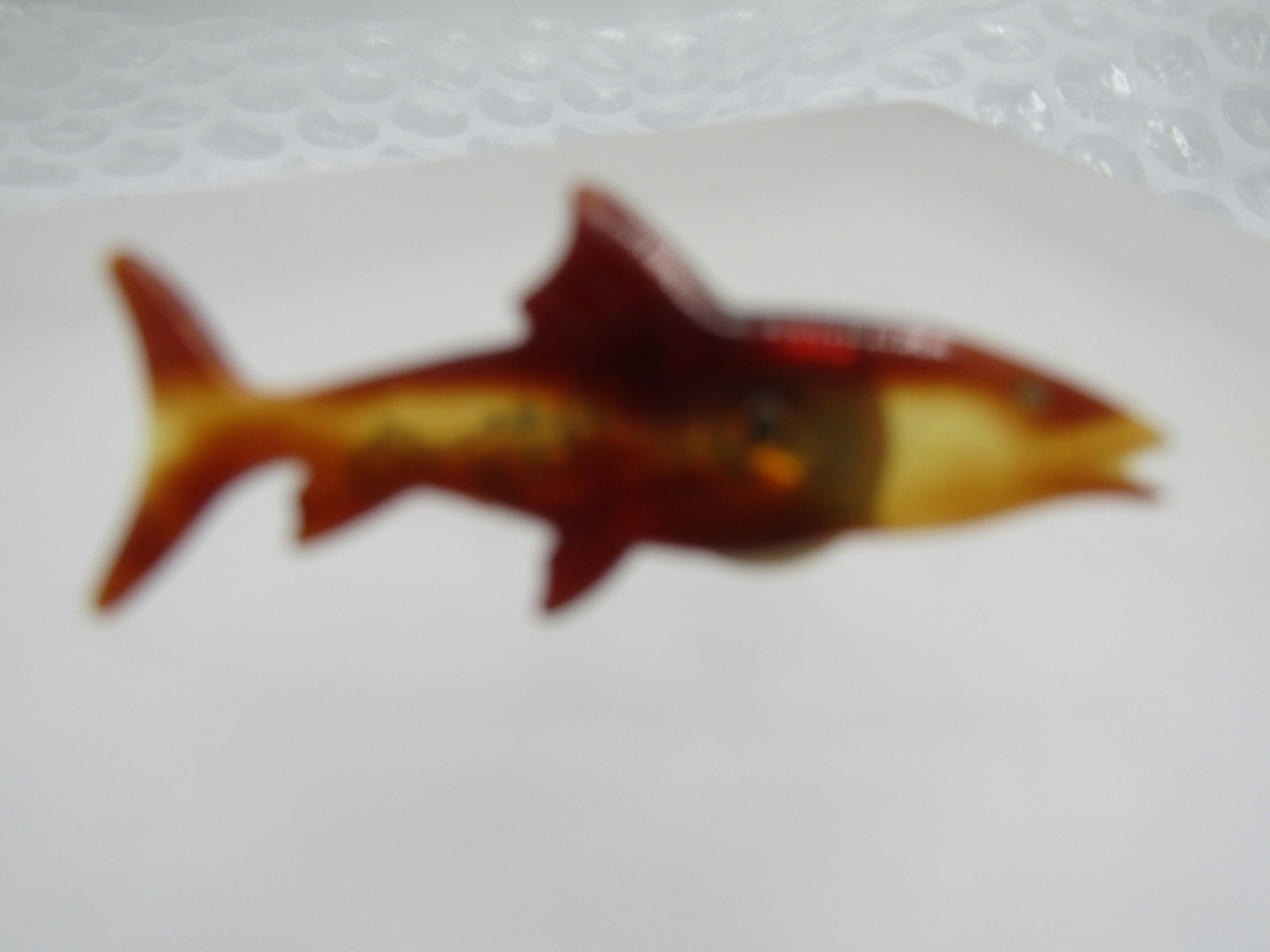 Vintage Tortoiseshell Fish/Shark Tack Pin, 1960's-1970's - 4