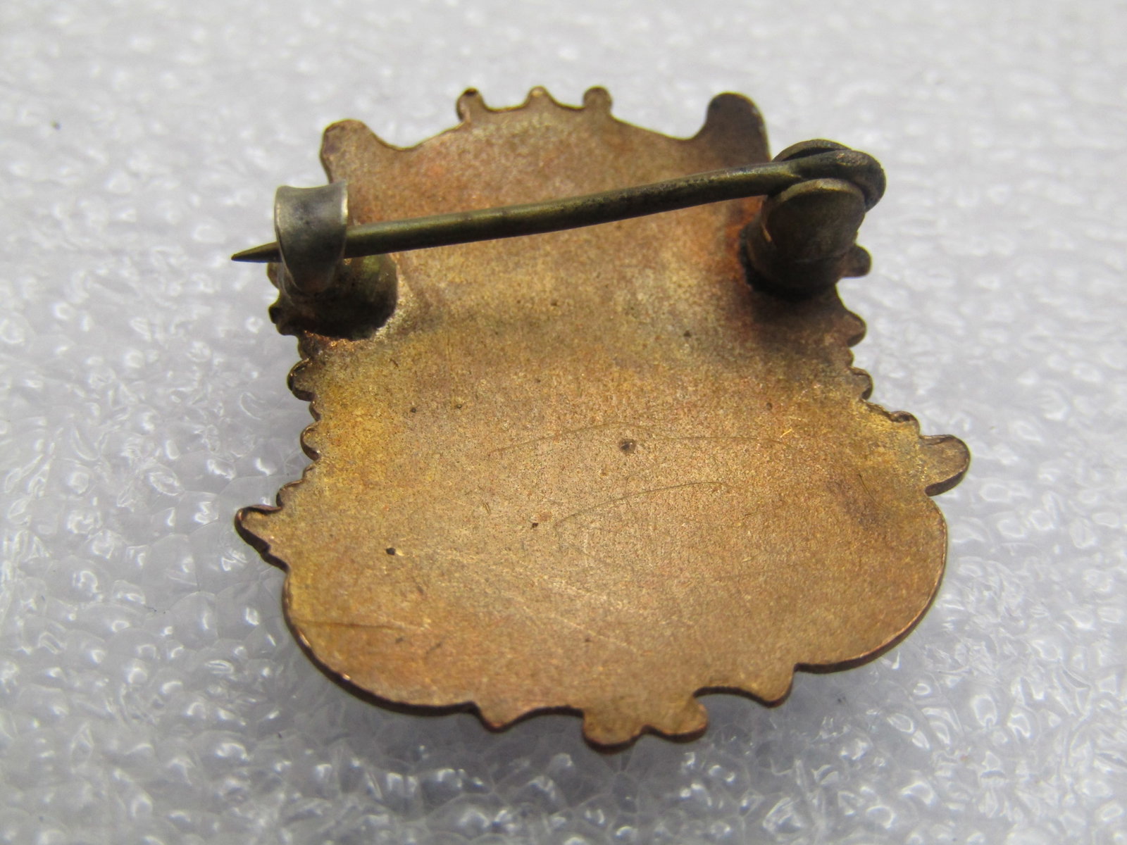 Vintage Enameled Connecticut Crest Brooch, C-Clasp. Antique - 4